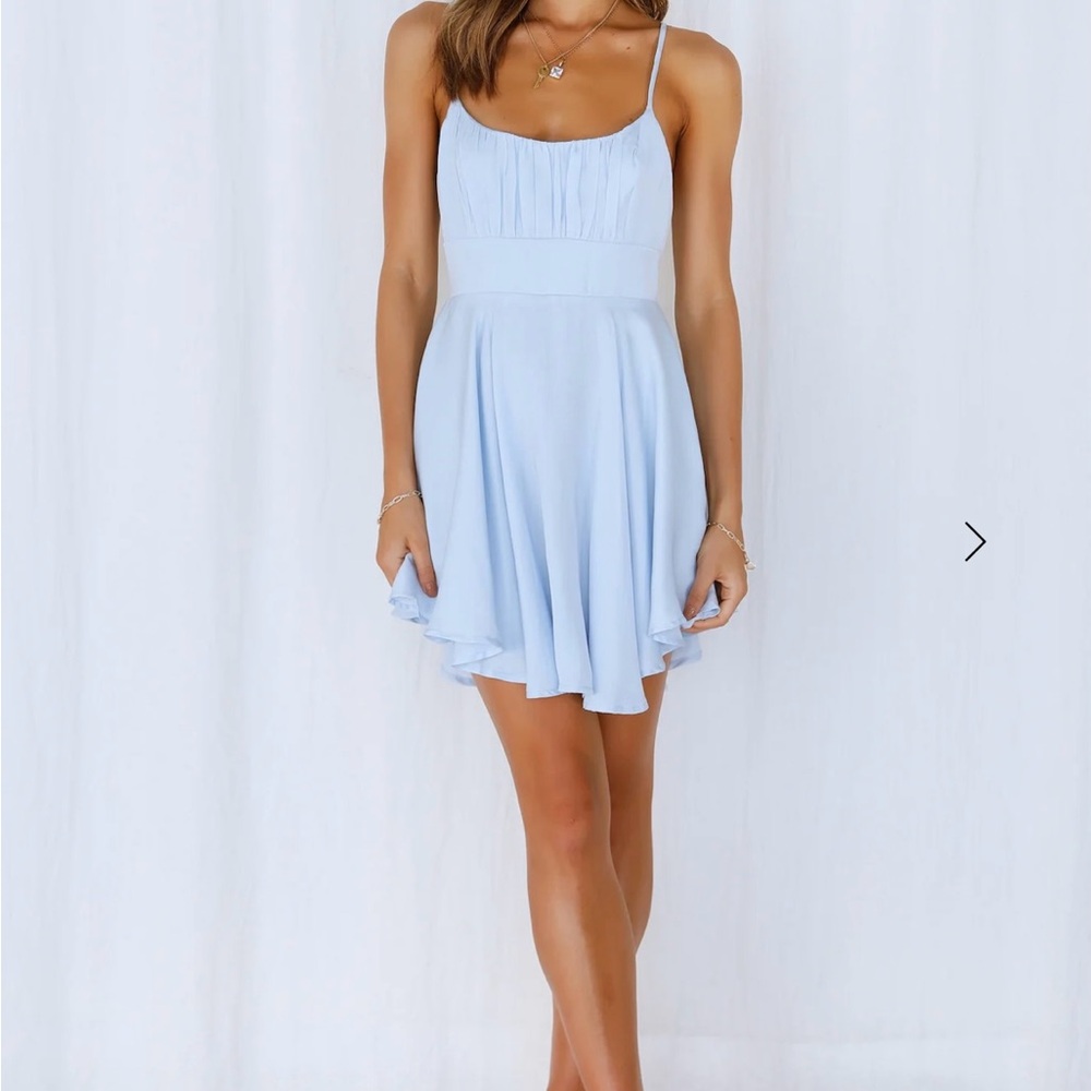 Hello Molly Blue Mini Dress